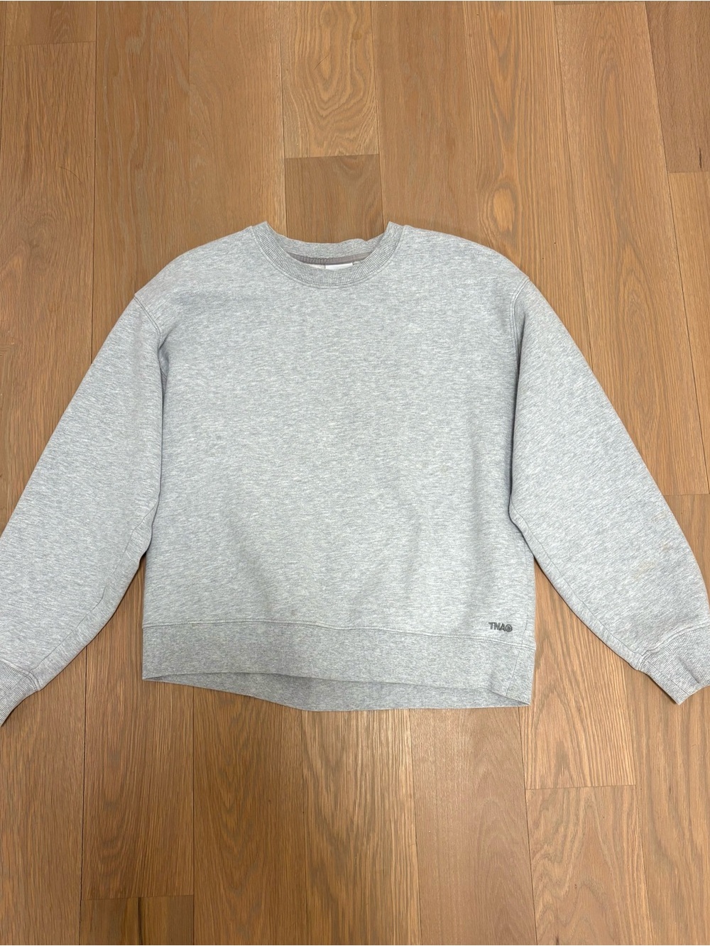 Aritzia cozy sweat fleece Crewneck Sweatshirt - Light Gray - Picture 1 of 3